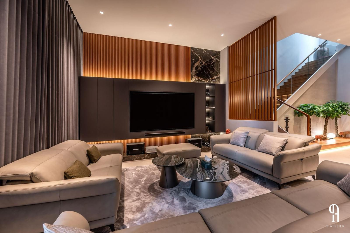 Inside a Three-Storey Landed Home, Automated From Ground to Rooftop