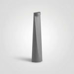 Tapered Obelisk Bollard Light — Outdoor Garden IP54, L50 × W100 × H400mm, Gray Aluminium — view 1