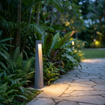 Tapered Obelisk Bollard Light — Outdoor Garden IP54, L50 × W100 × H400mm, Gray Aluminium — view 3