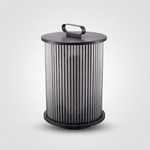 Slatted Carry Lantern – Portable IP54 Outdoor Floor Lamp, Stainless Steel & Glass, Dark Gray — view 3