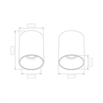 Milo Dinosaur Tunable Downlight – 2700-6500K Adjustable White Ceiling Light, Brushed Copper — view 2
