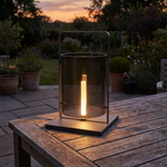Cage Frame Table Lantern – IP54 Outdoor Table Light, Dark Gray — view 3