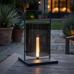 Cage Frame Table Lantern – IP54 Outdoor Table Light, Dark Gray — view 4
