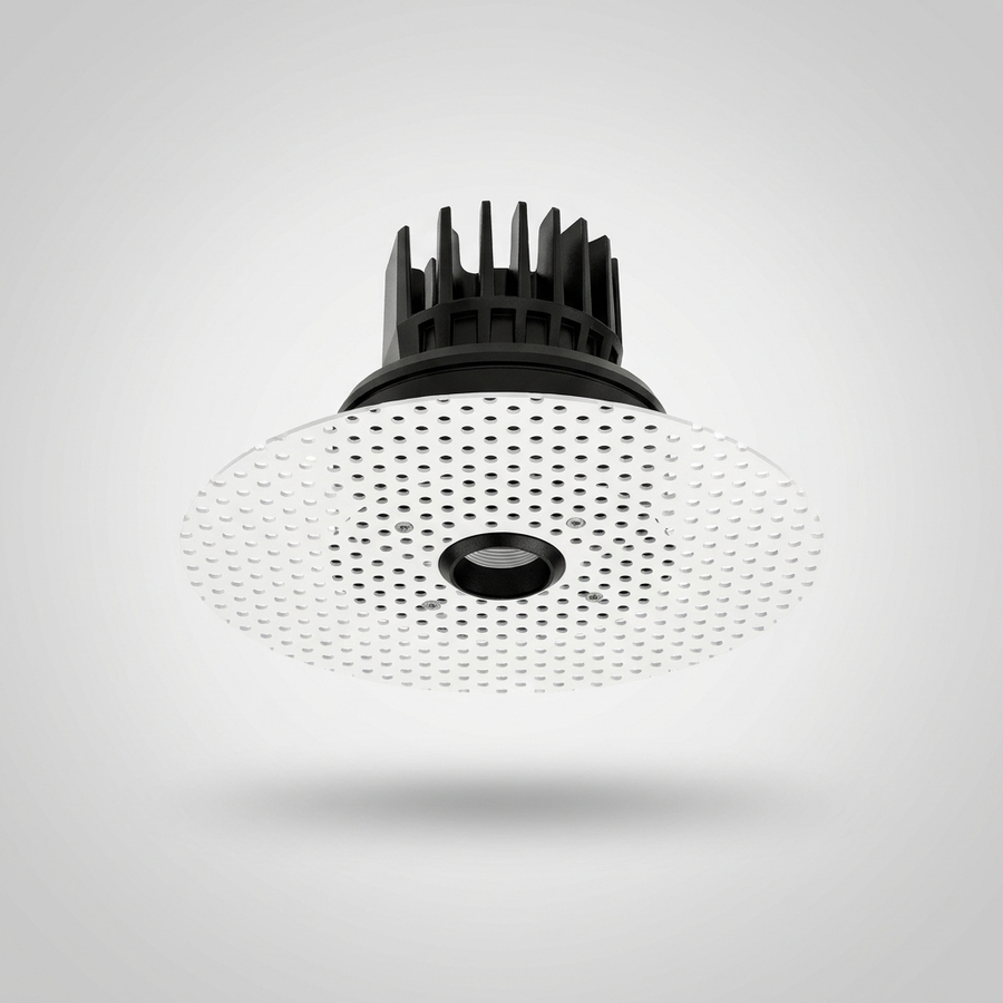 Pin Trimless Pinhole Downlight – 2700-6500K Tunable White, 75mm Cutout, White