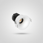 Gypsum Arc Tunable Downlight – 2700-6500K Adjustable White Recessed Light, 75mm Cutout, White — view 1