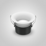 Gypsum Diffuse Downlight – Tunable White, 120° Prismatic Diffuser, White — view 2