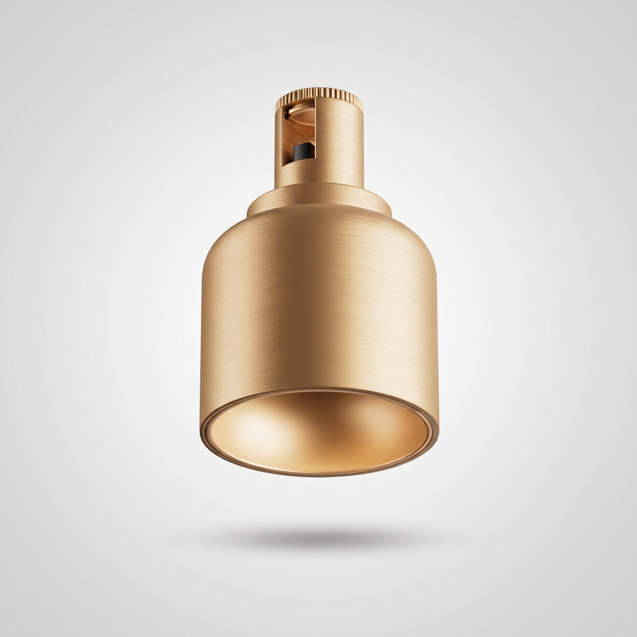 Golden Halo – Decorative Ring Pendant (4W, 48V Magnetic Track)