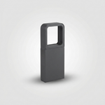 Window Cut Bollard Light – IP54 Outdoor Path Light, Dark Gray — view 1