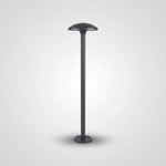 Mushroom Cap Bollard Light – IP54 Outdoor Path Light, Dark Gray — view 1