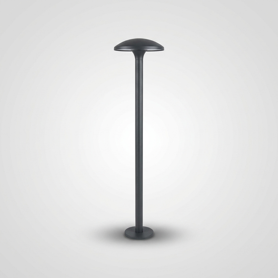 Mushroom Cap Bollard Light – IP54 Outdoor Path Light, Dark Gray