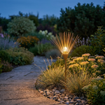 Dandelion Wish Garden Light – IP54 Outdoor Sculptural Accent Light, Golden Brown — view 3