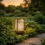 Fern Leaf Garden Light – IP54 Outdoor Sculptural Ground Light, Golden Brown — view 11