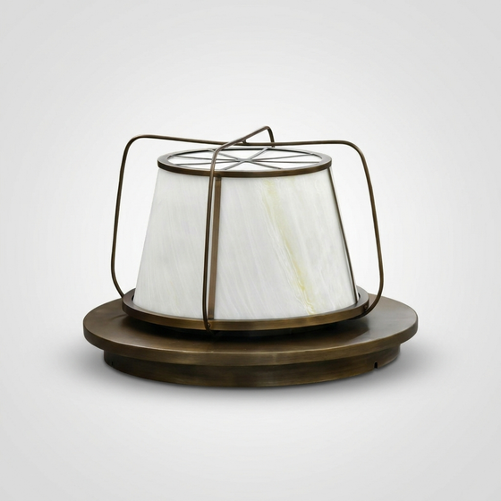 Drum Shade Lantern – IP54 Outdoor Post/Hanging Light, Antique Bronze