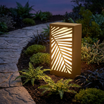 Fern Leaf Garden Light – IP54 Outdoor Sculptural Ground Light, Golden Brown — view 13