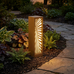 Fern Leaf Garden Light – IP54 Outdoor Sculptural Ground Light, Golden Brown — view 15