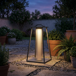 Tripod Post Lantern – IP54 Outdoor Ground/Post Light, Dark Gray — view 3