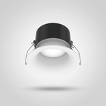 Gypsum Diffuse Downlight – Tunable White, 120° Prismatic Diffuser, White — view 1