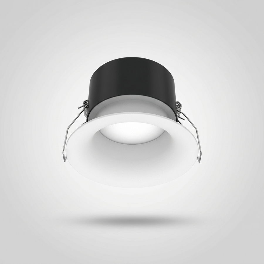 Gypsum Diffuse Downlight – Tunable White, 120° Prismatic Diffuser, White