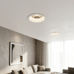 Hive Tunable Downlight – 2700-6500K Adjustable White Recessed Light, 75mm Cutout, White — view 4