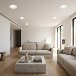Gypsum Diffuse Downlight – Tunable White, 120° Prismatic Diffuser, White — view 6