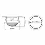 Gypsum Diffuse Downlight – Tunable White, 120° Prismatic Diffuser, White — view 4