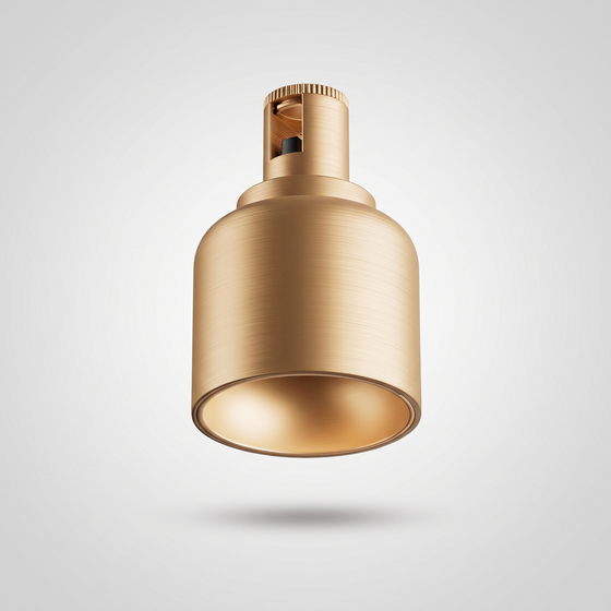 Golden Halo – Decorative Ring Pendant (4W, 48V Magnetic Track)